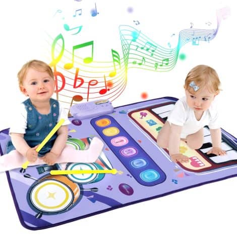 Music Wonder Mat: Interactive 2-in-1 Musical Toy for Toddlers, perfect for sensory play and early development.