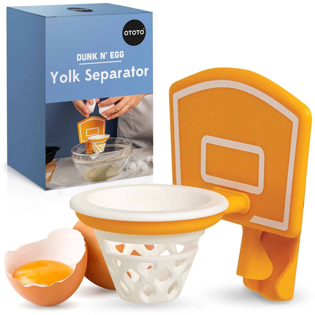 NEW!! Dunk N' Egg Yolk Separator by OTOTO, Egg Separator Funny, Unique Kitchen Gadgets, Cool Kitchen Gadgets, Basketball Gifts, Funny Gifts, Kitchen Accessories, Unique Cooking Gifts, Basketball Stuff