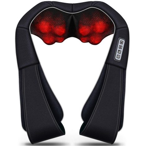 RelaxMaxx Shiatsu Neck and Back Massager with Heat – Premium Deep Tissue Sports Recovery Massagers, Perfect Gift.