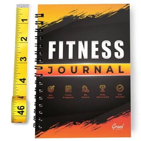 Fitness Logbook for Both Women and Men – Ideal Workout Planner to Monitor Daily Advancements – Includes Body Measuring Tool