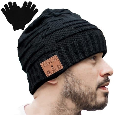 XIKEZAN Bluetooth Beanie: The Perfect Tech Gift for Boyfriend, Husband, or Friends – Black.