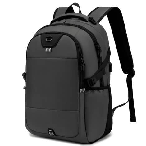 Waterproof INSAVANT Laptop Backpack for College, Travel, and Theft Protection with USB Charging Port – Ideal Gift for Anyone!