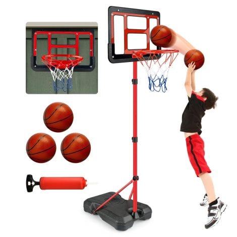 Gift ideas for young boys: ShyLizard’s adjustable basketball hoop is perfect for outdoor and indoor playtime!