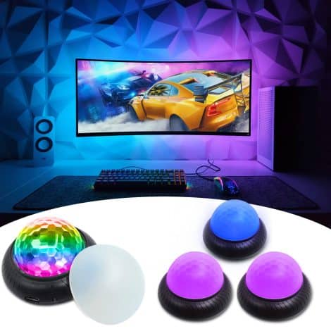 Illuminate your gaming space with LED lights! 4-pack of vibrant colors perfect for boys who love gaming.