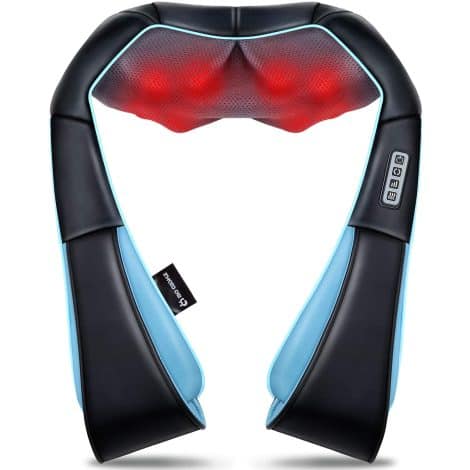 MoCuishle Shiatsu Massager with Heat provides deep tissue massage for your back, shoulder, and neck, perfect for gifts.