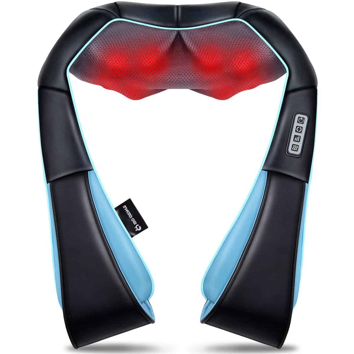 MoCuishle Shiatsu Back Shoulder and Neck Massager with Heat, Electric Deep Tissue 4D Kneading Massage, Best Gifts for Women Men Mom Dad