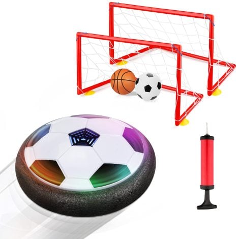 Growsland Hover Soccer Ball Set – Perfect Indoor Soccer Gift for Boys and Girls, LED Lights Included!