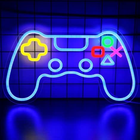 16-Inch Dimmable Gaming Neon Sign – Perfect Wall Decor for Gamer Room, Boys Bedroom, or Game Room.