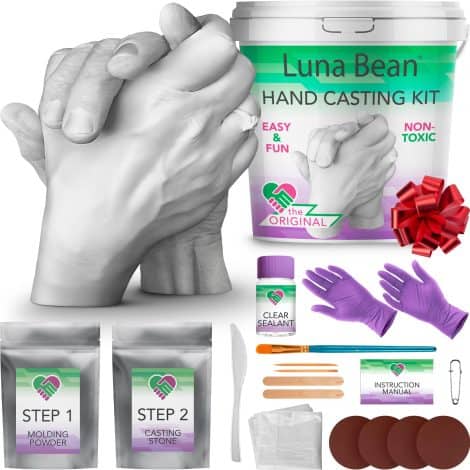 Capture your love forever with Luna Bean Hand Casting Kit – the perfect heartfelt gift for any occasion.