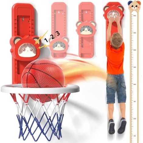 Bennol Touch High Jump Basketball Hoop, perfect for active boys aged 1-6. Great birthday gift!