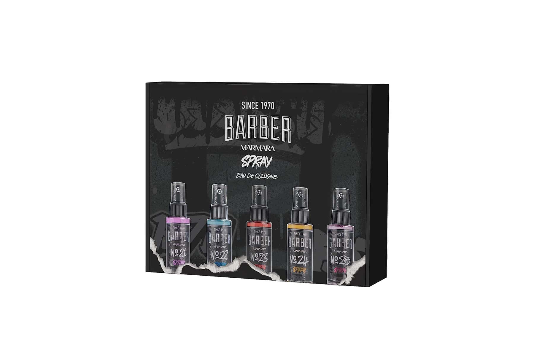 Marmara Barber Graffiti Spray Cologne Mix Set - 5 Bottles x 1.69 Fl. Oz (50ml), Cologne Set, Eau De Cologne, Spray Bottle Cologne, Travel Size After Shave Cologne Set