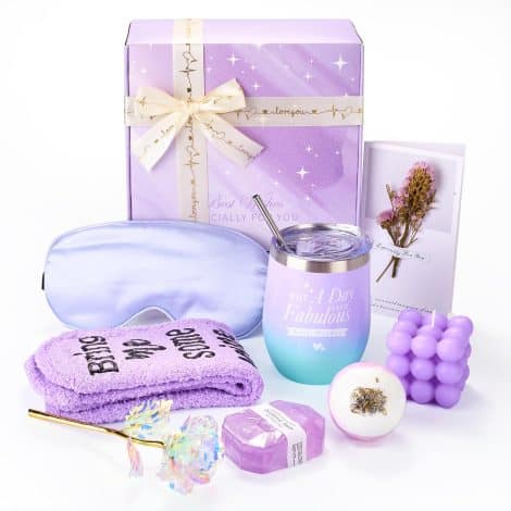 Unique spa gift set for women, perfect for birthdays, anniversaries, Valentine’s Day, Mother’s Day, or Christmas.