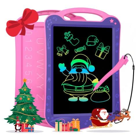 Colorful LCD Drawing Pad for Kids by GUYUCOM: Perfect travel toy and birthday gift for children 3-6 years old.