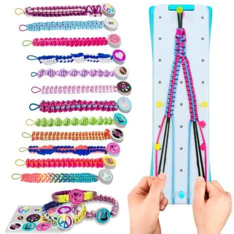 VERTOY Friendship Bracelet Kit: Fun craft toy for tween girls, includes bracelet string and rewarding activity. Perfect birthday gift!