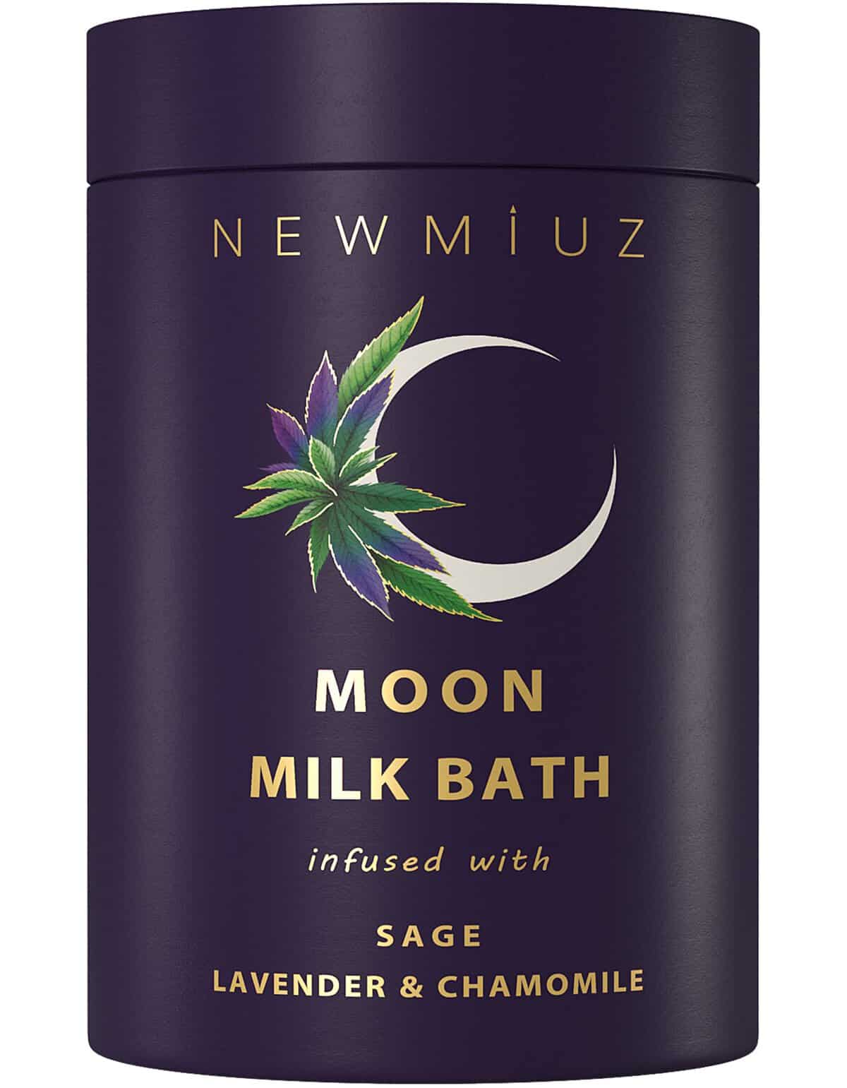 New Miuz Cleansing Sage Moon Milk Bath Soak - Lavender Chamomile - Moisturize & Soften Skin Spiritual Stress Relief Gifts for Women Destress Luxury Spa Bath Salt Powder Birthday Perfect Stocking Stuffers