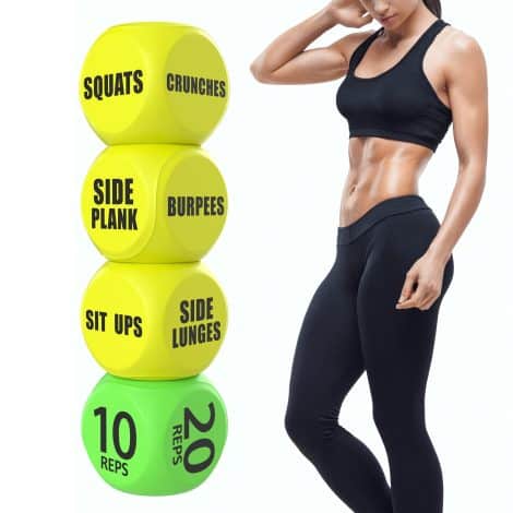 Skywin Workout Dice – 1 Pack, Yellow, Engaging Exercise Dice for Individual or Group Workouts, Versatile Foam Fitness Dice Best for Dynamic Exercise.