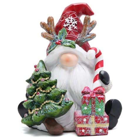 Hodao Christmas Gnome Decor: Scandinavian-inspired figurines, perfect for decorating your home during the winter season.