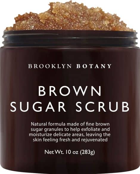 Brooklyn Botany Moisturizing Brown Sugar Scrub exfoliates and hydrates, fighting acne, wrinkles. Perfect gift for all. 10 oz.