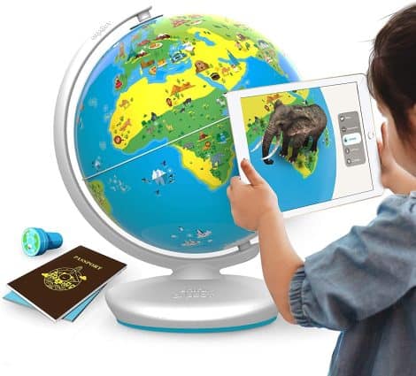 PlayShifu’s Orboot Earth Educational Globe + App – A Fun, Interactive AR World Globe with 400 Wonders and 1000+ Facts. Ideal STEM Toy Gift for Kids 4-10. Explore Without Borders or Names.