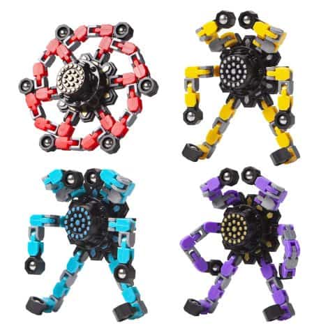 4-piece fidget toy set for children and adults, helping calm stress, perfect gift for kids with ADHD or autism.