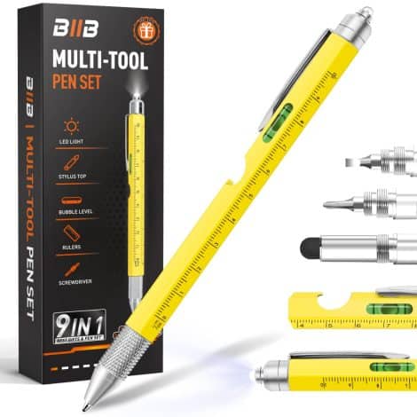 BIIB Multitool Pen – The perfect stocking stuffer for men, a versatile gift for Christmas, fathers, and grandpas!