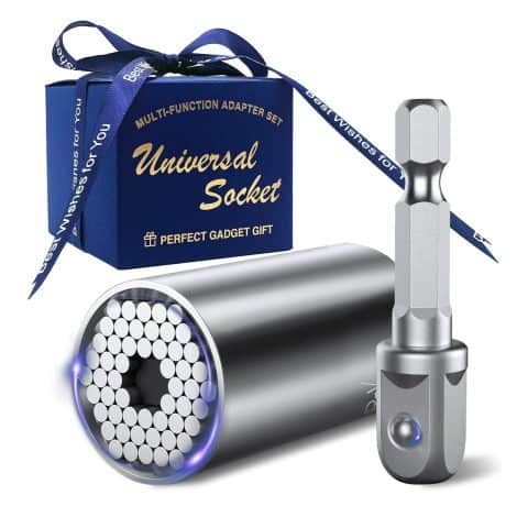 Unique stocking stuffers and Christmas gifts for men: Super Universal Socket Tools, perfect for Dad, husband, or boyfriend.