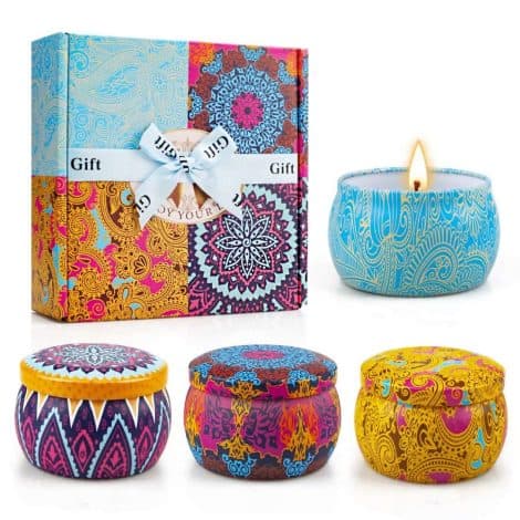 Deluxe Lavender Soy Candle Set for Her: Perfect for Relaxation, Birthdays, or Special Occasions.