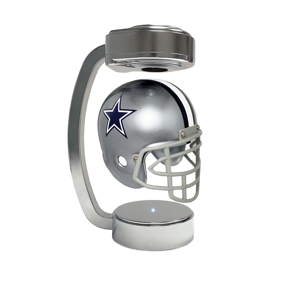 Pegasus Sports Officially Licensed NFL Mini Rotating Levitating Hover Helmet in Chrome