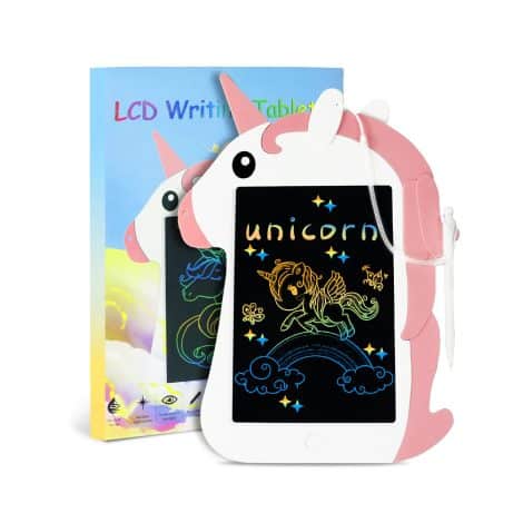 Unicorn LCD Writing Tablet: Ideal educational toy for 3-6 year old girls and boys! Perfect Christmas or birthday gift!