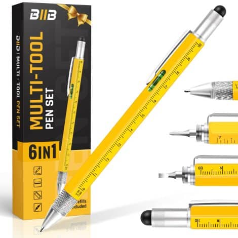 Unique Christmas gifts for men – BIIB multitool pen perfect for dad, boyfriend, grandpa, or husband.