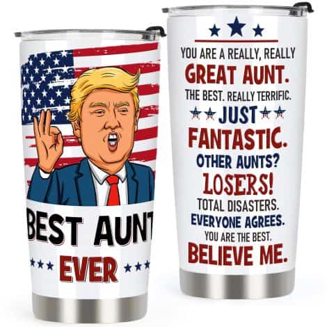 Best Aunt Ever Tumbler – Thoughtful Stainless Steel Cup for Aunts, Perfect Christmas/Birthday Gift, from Niece/Nephew.