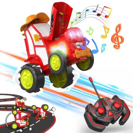 SUDOPOR Wild Jumping Car: Remote Controlled, 2023 New RC Car with LED Lights and Music, Fun Gift for Kids.