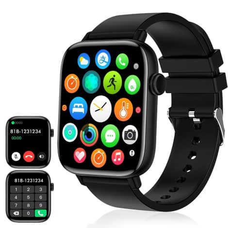 PJYUBVOR 1.90” Smart Watch – a versatile and stylish Android/iOS compatible fitness tracker with call and text features.