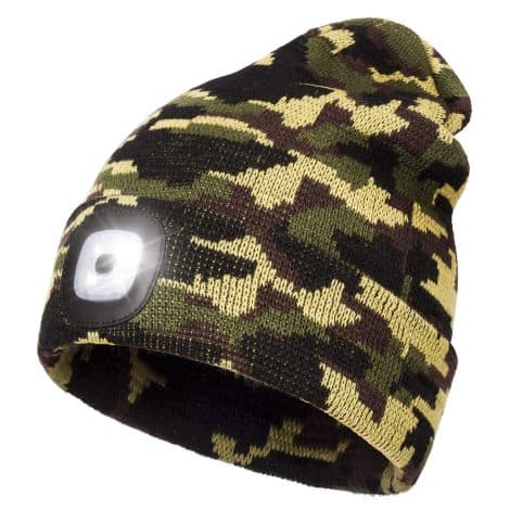 YunTuo LED Beanie with Light: A rechargeable, hands-free headlamp cap for winter, perfect as a gift for men.