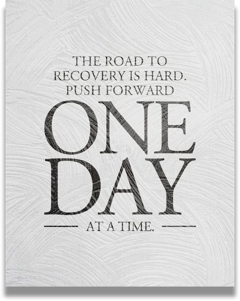 Govivo Sober: Inspirational Recovery Gifts, Sobriety Wall Art, Encouraging Room and Office Décor (11″x14″).