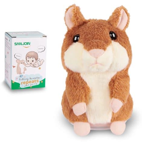 Talking Hamster Toddler Toy: Perfect interactive gift for birthdays, Christmas, and little ones aged 1.5+.