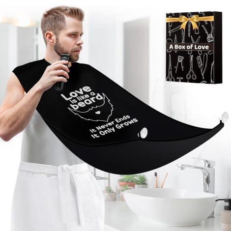 TrimMate Beard Bib – Ultimate Grooming Accessory for Men – Perfect Gift for Father’s Day or Christmas.