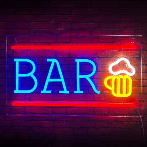 LED Neon Beer Sign for your home bar, man cave, or party, powered by USB and acrylic. Perfect Christmas gift.