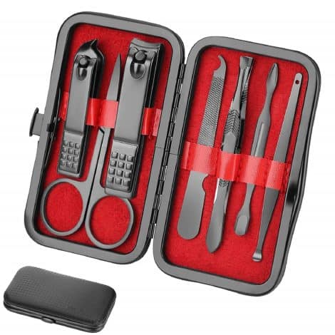 Aceoce Manicure Set: Ultimate grooming kit for men, a perfect gift for husbands, boyfriends, or parents.