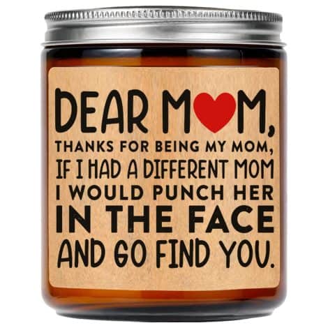 Scented candles for Mom from Daughter or Son, perfect for birthdays or Mother’s Day.