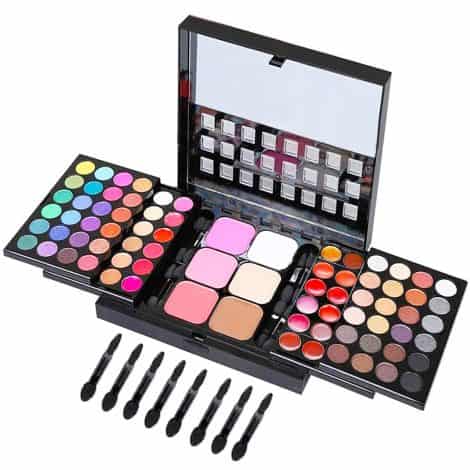 BONNIE CHOICE Complete Makeup Set for Women, 78 Colors, Ideal Gift with Eyeshadow, Lip Gloss, Blush, Brushes.