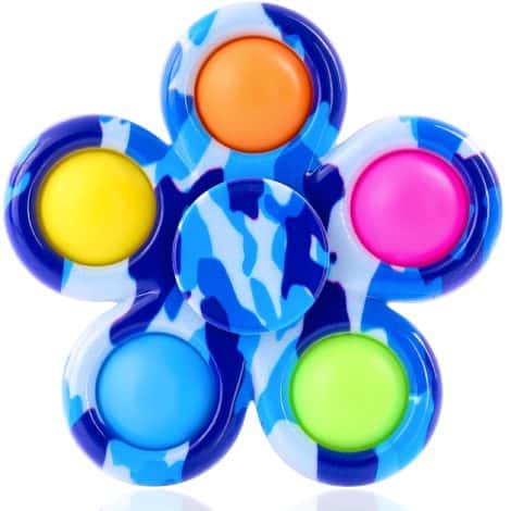 Nutty Toys Pop Fidget Spinner – Perfect Stress Relief Toy, Ideal Christmas Gift for Kids, Teens, and Adults.