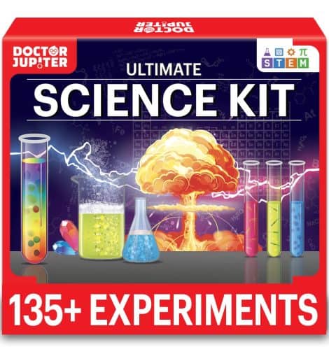 Doctor Jupiter Science Kit – An engaging STEM learning toy with 6-8 experiments, perfect for 8-14-year-old boys and girls, ideal for Christmas or birthdays.