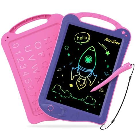 Astrodraw Drawing Pad: Vibrant LCD Tablet for Kids, Portable Toy for 3-6 Year Olds, Perfect Birthday Gift.