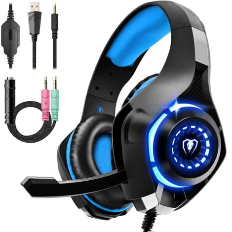 Tatybo Gaming Headset for PS4 PS5 Xbox One Switch PC: Ultimate immersive sound and noise-canceling mic.