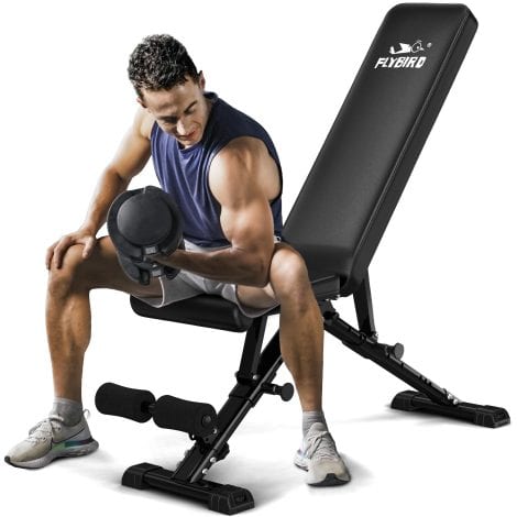 New Version of FLYBIRD Weight Bench: Foldable, Adjustable for Full Body Workout. Strengthen and tone with ease!