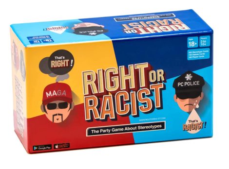 Funny White Elephant Party Game – Right Or Racist! Hilarious Gift for Men and Women’s Birthdays.