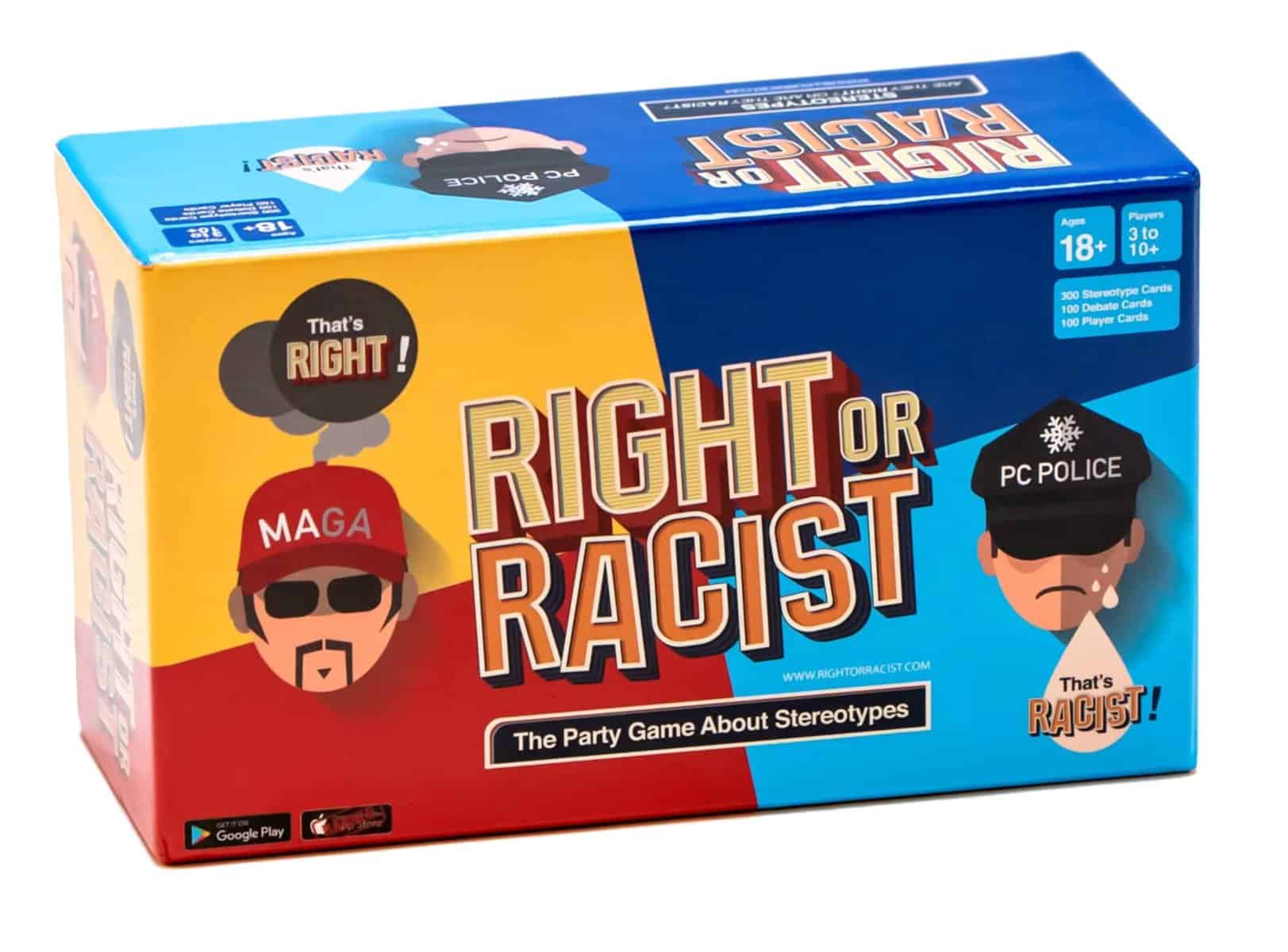 Right Or Racist - Funny White Elephant Gift - Gift for Men - Party Game - Hilarious Game - Great Gift - Birthday Gifts for Men and Women