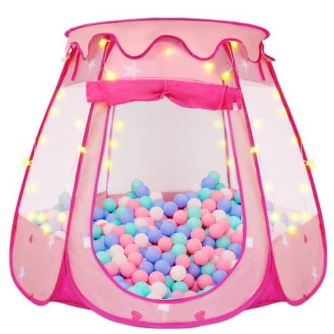 Sparkling Star Princess Tent for Little Ones, Perfect Gift for 1-3 Year Old Girls, Indoor/Outdoor Fun!