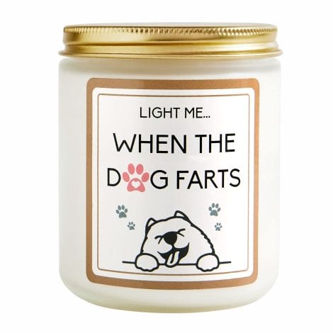 Lavender-scented candle perfect for dog moms, best friends, sisters, coworkers; great Mother’s Day or anytime gift.